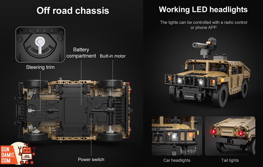 GundamitStore's tweet image. [Incoming] CaDA 1/14 C51202 Humvee
Material: ABS
Size: 31.2 x 18.4 x 19.5cm / 12.28&quot; x 7.24&quot; x 7.67&quot;
Pieces: 628 pcs
$98.99 Free Shipping
--------
👇links👇
gundamit.store/CADA-C51202

#CaDA #CaDABricks #C51202 #Humvee #DoubleE 
#actionfigure #modelkit #Gundamit #GD