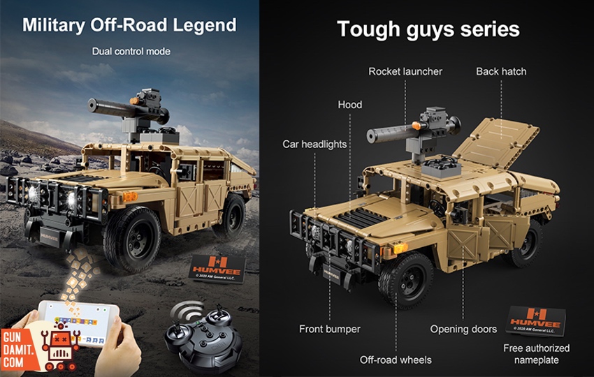 GundamitStore's tweet image. [Incoming] CaDA 1/14 C51202 Humvee
Material: ABS
Size: 31.2 x 18.4 x 19.5cm / 12.28&quot; x 7.24&quot; x 7.67&quot;
Pieces: 628 pcs
$98.99 Free Shipping
--------
👇links👇
gundamit.store/CADA-C51202

#CaDA #CaDABricks #C51202 #Humvee #DoubleE 
#actionfigure #modelkit #Gundamit #GD