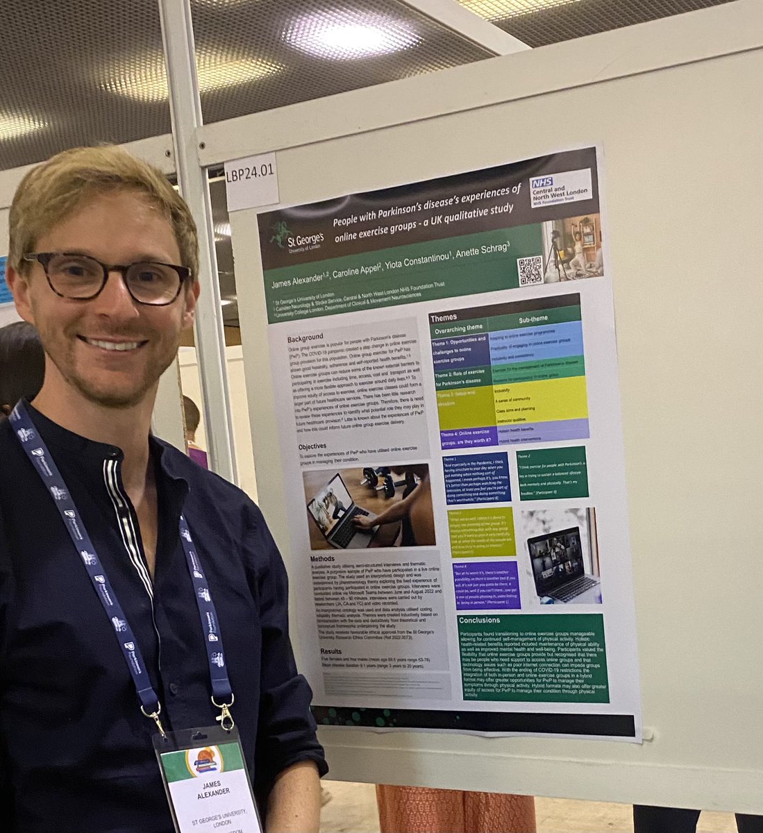 Interested in understanding more about online exercise groups for PD? Come chat to me @WorldPDCongress #wpc2023 #SGUL #CNWL @cnwl @StGeorgesUni