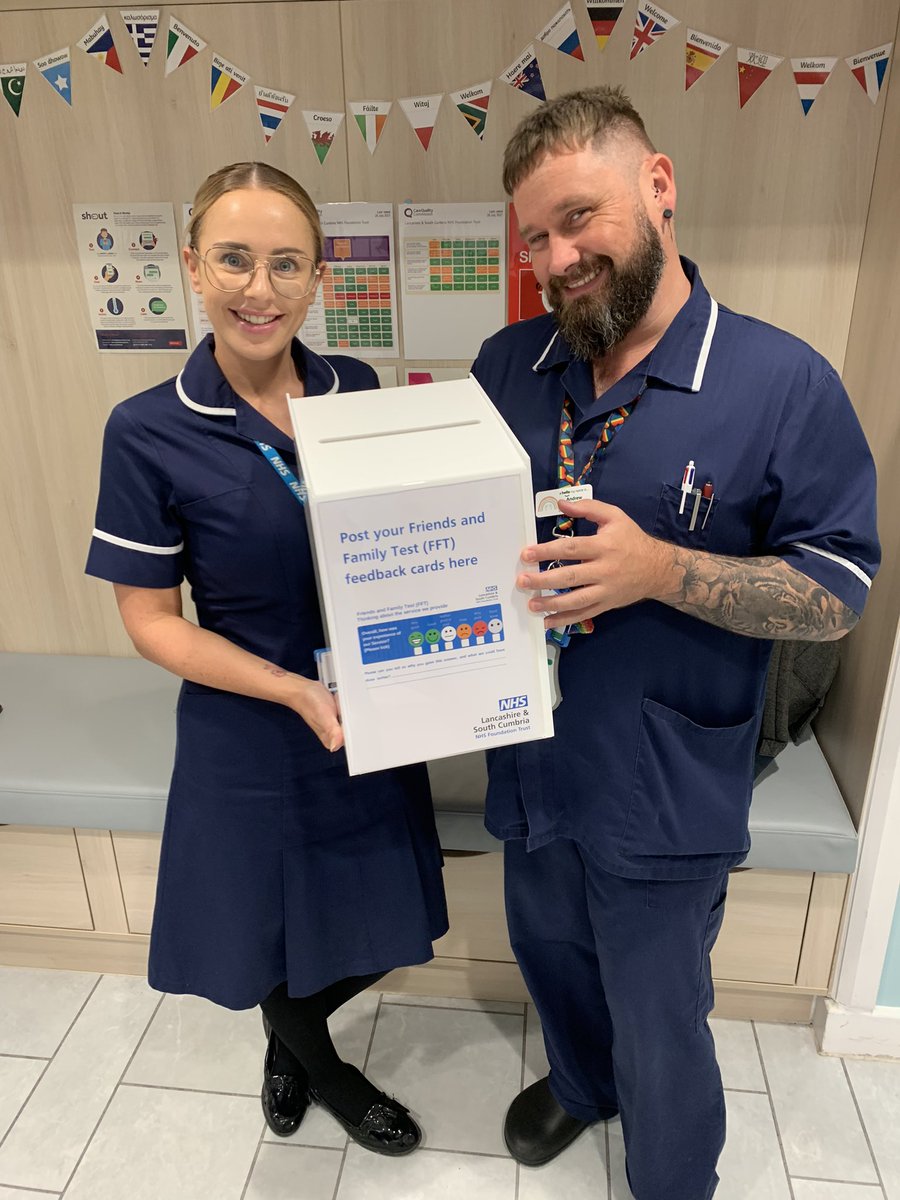 LesleyP222's tweet photo. @ribblemere showing off the new FFT feedback boxes beautifully 💙 can feedback anytime during care ! @amyybbond @ExperienceLSCFT @pauljebb1 @JulieAnneM2016 https://t.co/lALH7OiqYc