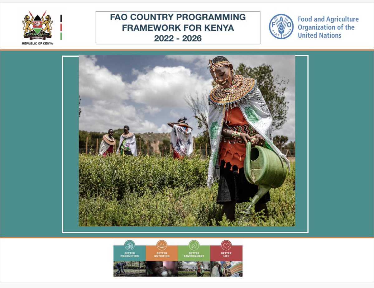 _Yanoh's tweet photo. #FAOCPF2023 CPF has been unveiled, setting the stage for transformative change in Kenya's agri-food systems. With a focus on climate-smart practices, inclusive value chains, and sustainable resource management, we're on the path towards a brighter future. #FAOStrategyLaunch https://t.co/BqT47tSxIN