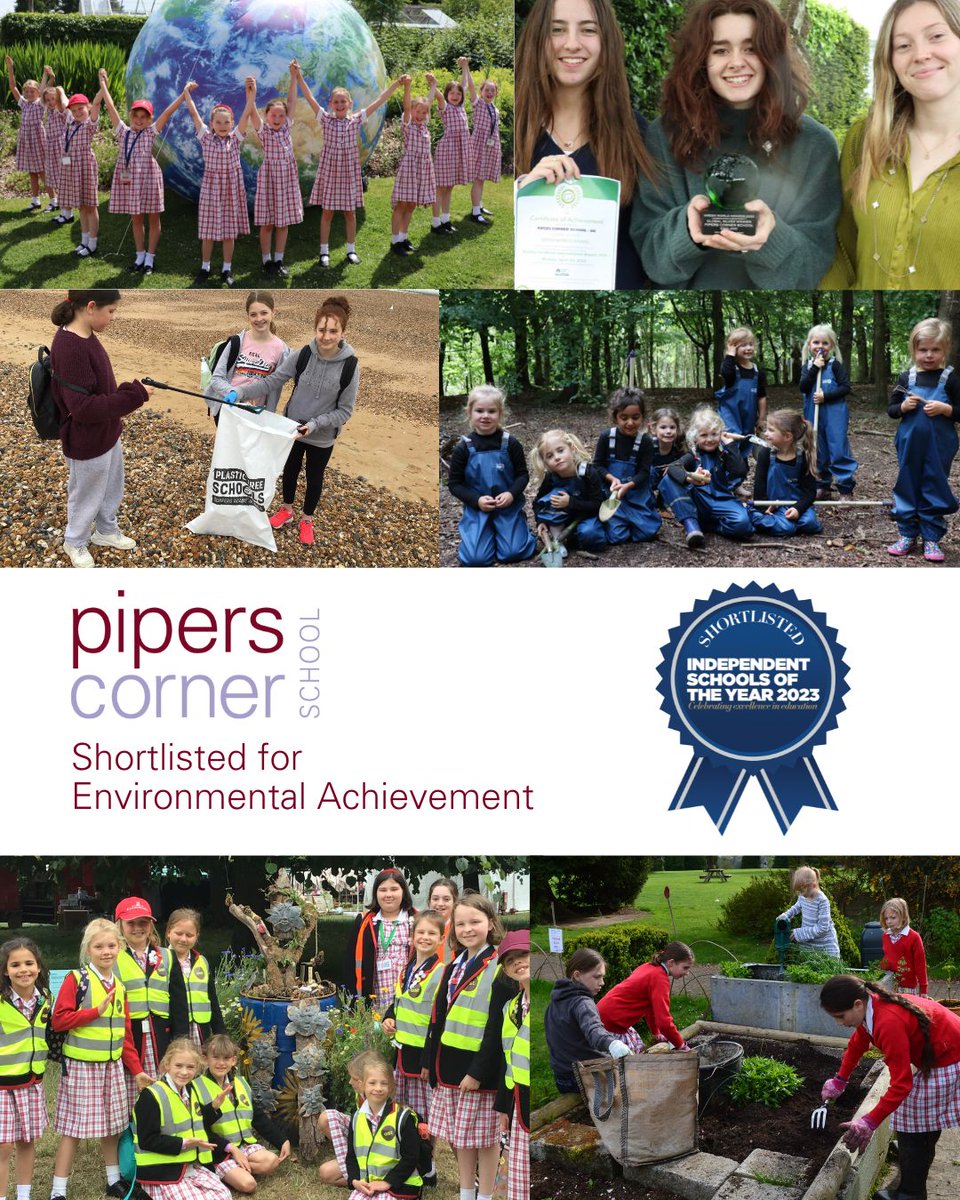 PipersCornerSch's tweet photo. We are thrilled to share that Pipers Corner School has been shortlisted for the Independent School of the Year Awards, in the category of Environmental Achievement. We are so proud of our #PipersCommunity  Well done!

#PipersPride #PipersInspire #PipersHOPE #PipersForestSchool https://t.co/Wknw03deEC
