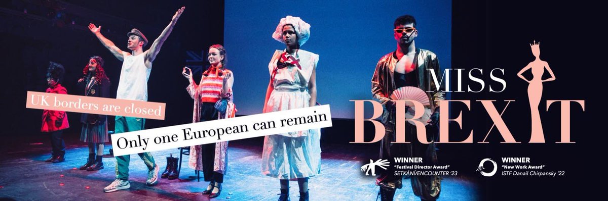Very excited to be on the production team for ‘Miss Brexit’ at <a href="/Rosetheatre/">Rose Theatre</a> as part of <a href="/FUSE_IntFest/">FUSE International</a> this Saturday!

Tickets and information: creativeyouthcharity.org/event/miss-bre…