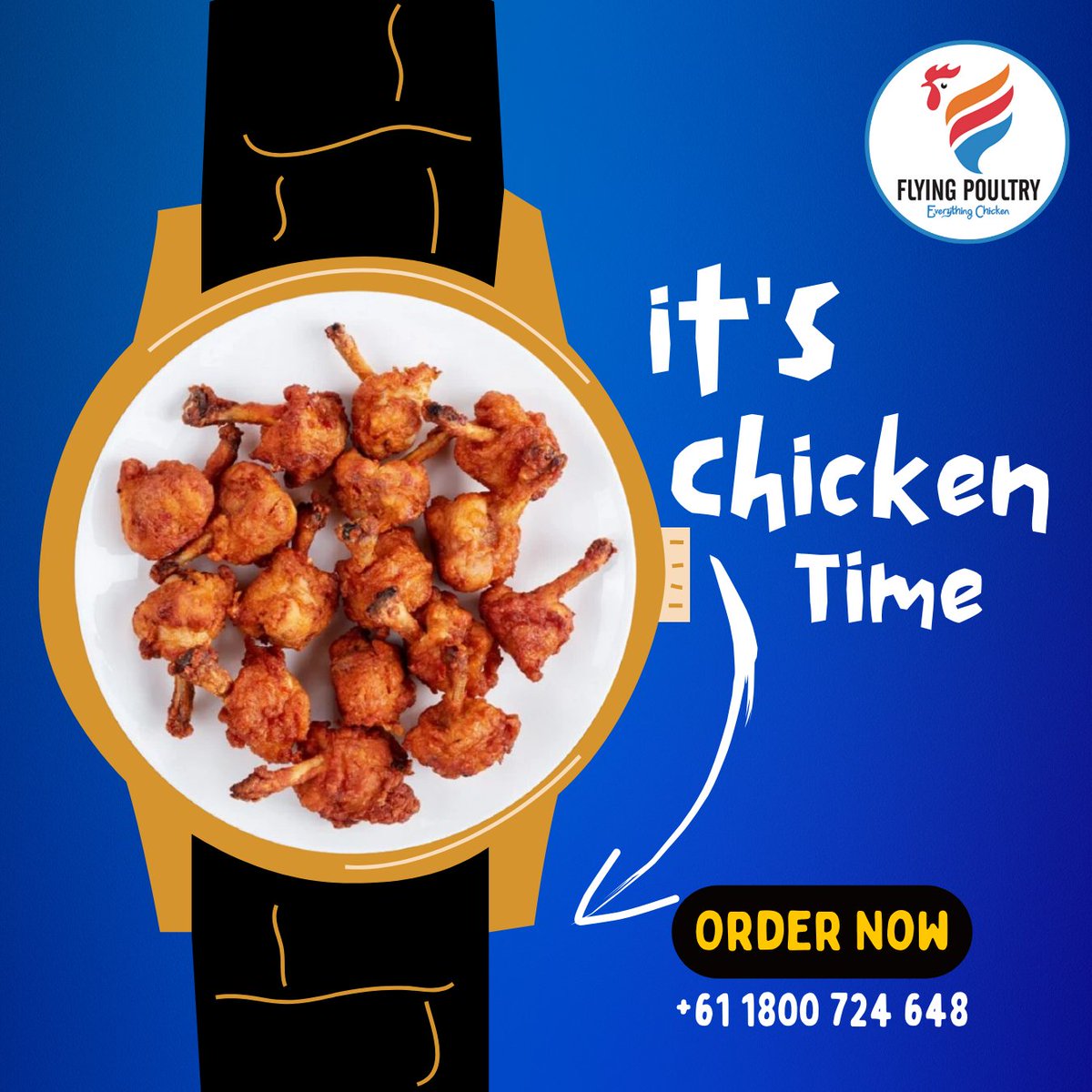 FlyingPoultry's tweet photo. It's Chicken Time, Order Best Quality Marinated  Tandoori Chicken Lollipops &amp; ignite your taste buds.
Order Now +61 1800 724 648

#chickenlollipops #indiansinsydney #tandoorichicken #TrendingNow #weekendoffer #punjabifood #melbourne #reelsinstagram #chicken #beconnected https://t.co/YS3Bx1KYUb