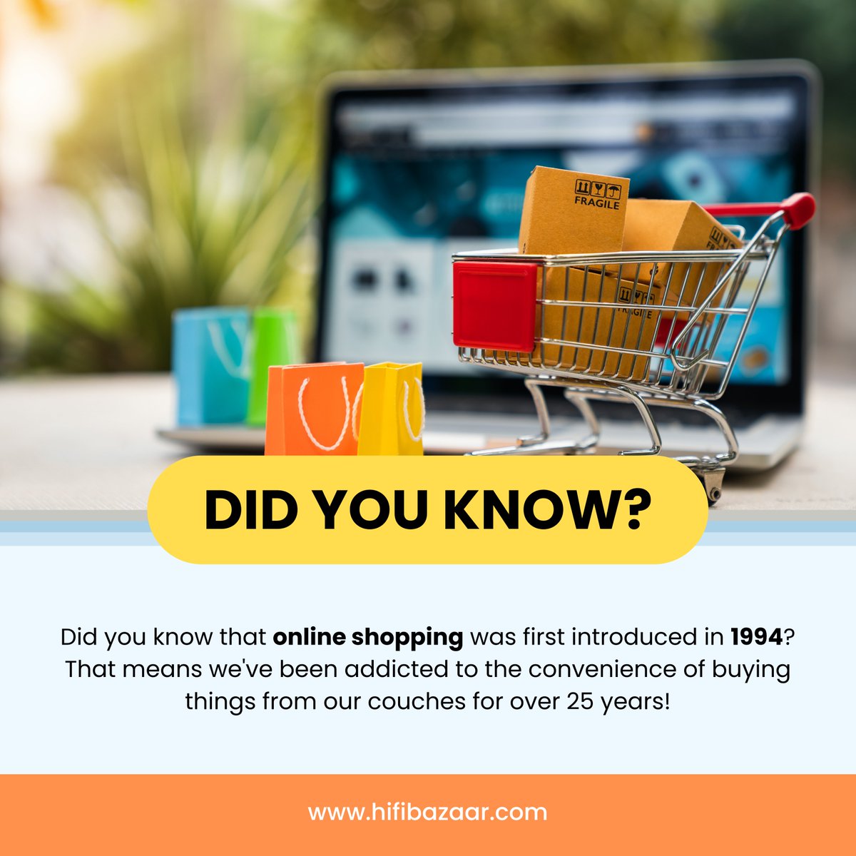 🛍️💻 Drop a comment with your favorite online shopping hack or story below!

#hifibazaar #DidYouKnow #onlineshopping #onlineshoppingaddict #factsdaily #shopping #onlineshoppingindia