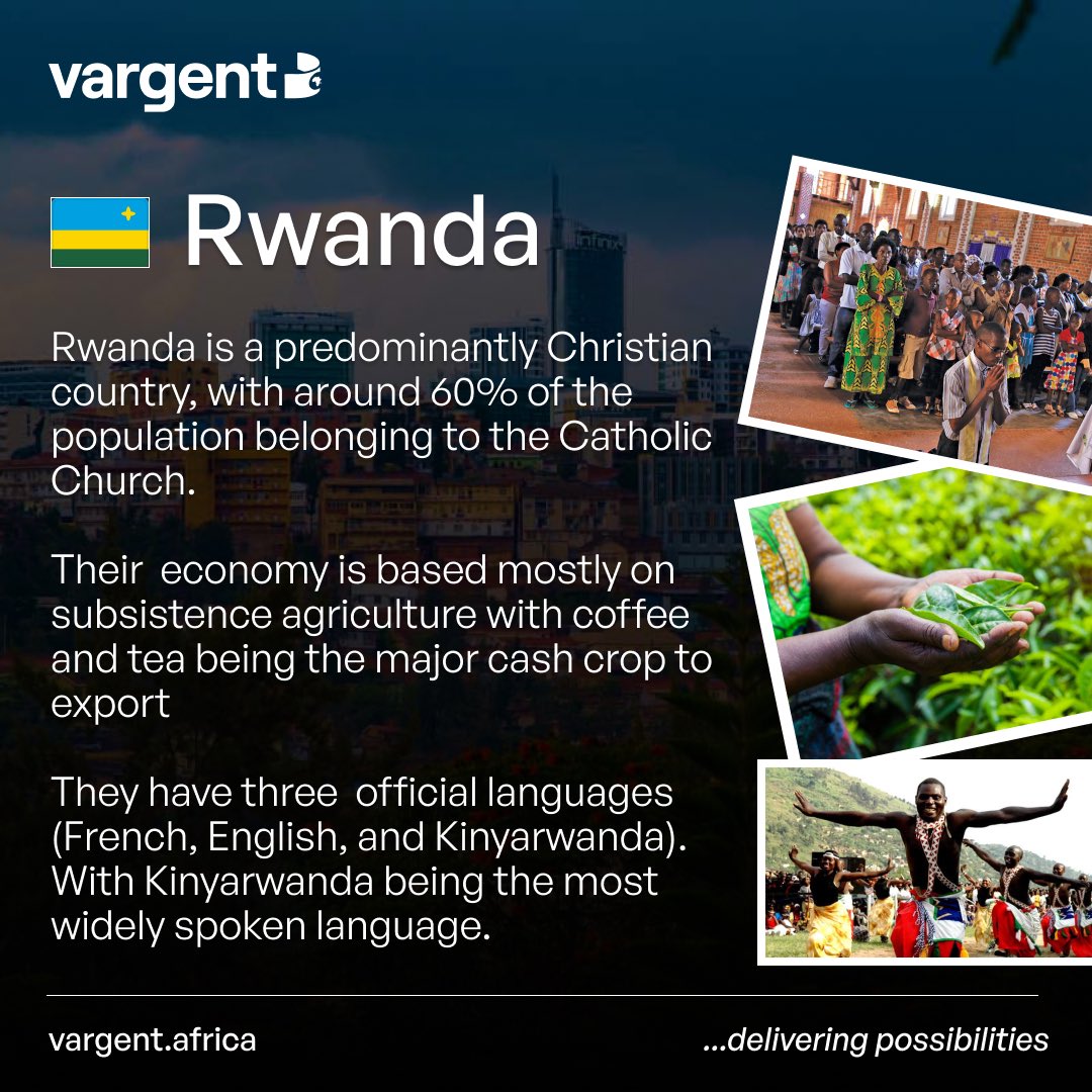 vargentafrica's tweet image. Discover the wonders of Rwanda🥰 a land of breathtaking landscapes, vibrant culture, and remarkable hospitality. 

#rewanda #vargentafrica #money #moneytransfer