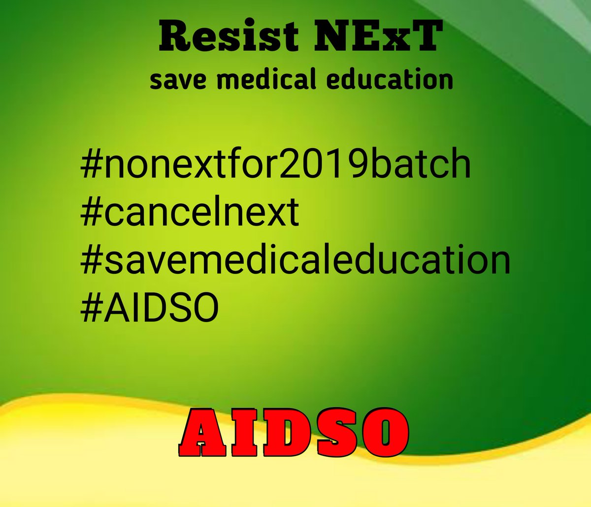 AIDSO_AIC's tweet photo. #NMC you can't mix a qualifying exam with a ranking exam. It is totally unscientific. 

#nonextfor2019batch
#cancelnext
#savemedicaleducation
#AIDSO

@NMC_IND
@medicaldialogs @MoHFW_INDIA @PMOIndia https://t.co/hTlIQQ6C8T