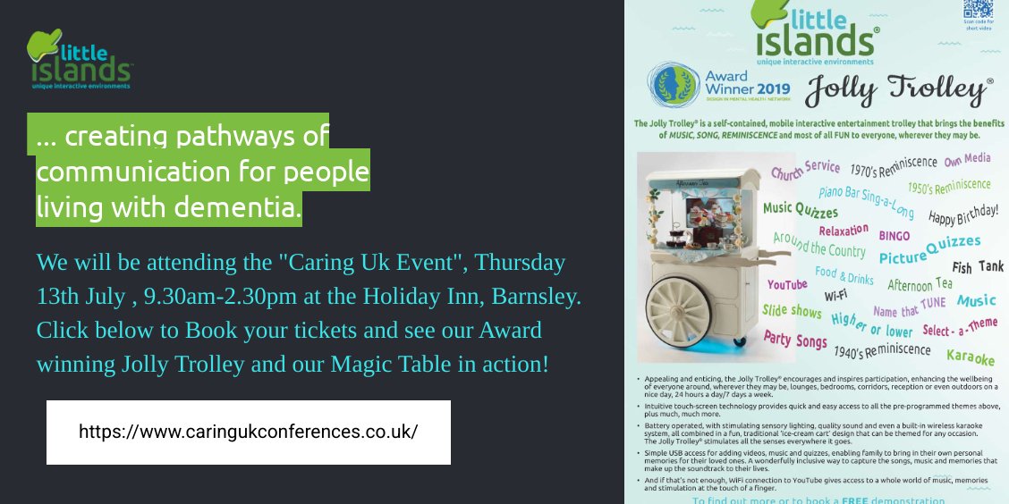 Why not come and say hello at this years Caring Uk, Barnsley event. Thursday 13th July. Book your ticket today!