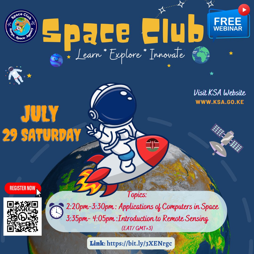 Calling all students and teachers!
Join us for an incredible virtual Space Club webinar on 29th July 2023 where a thrilling journey through the cosmos awaits! 🌞

Register: bit.ly/3XENrgc