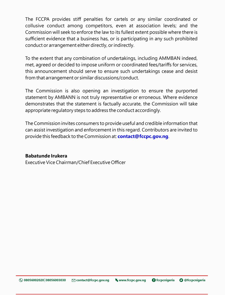 FCCPC Nigeria tweet media