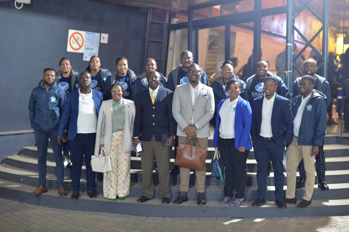 NASASA Team with <a href="/SAReserveBank/">SA Reserve Bank</a> governor <a href="/KganyagoLesetja/">Lesetja Kganyago</a> last night at the #TalkToTheSARB Forum at <a href="/sowetotheatres/">Soweto Theatre</a>
