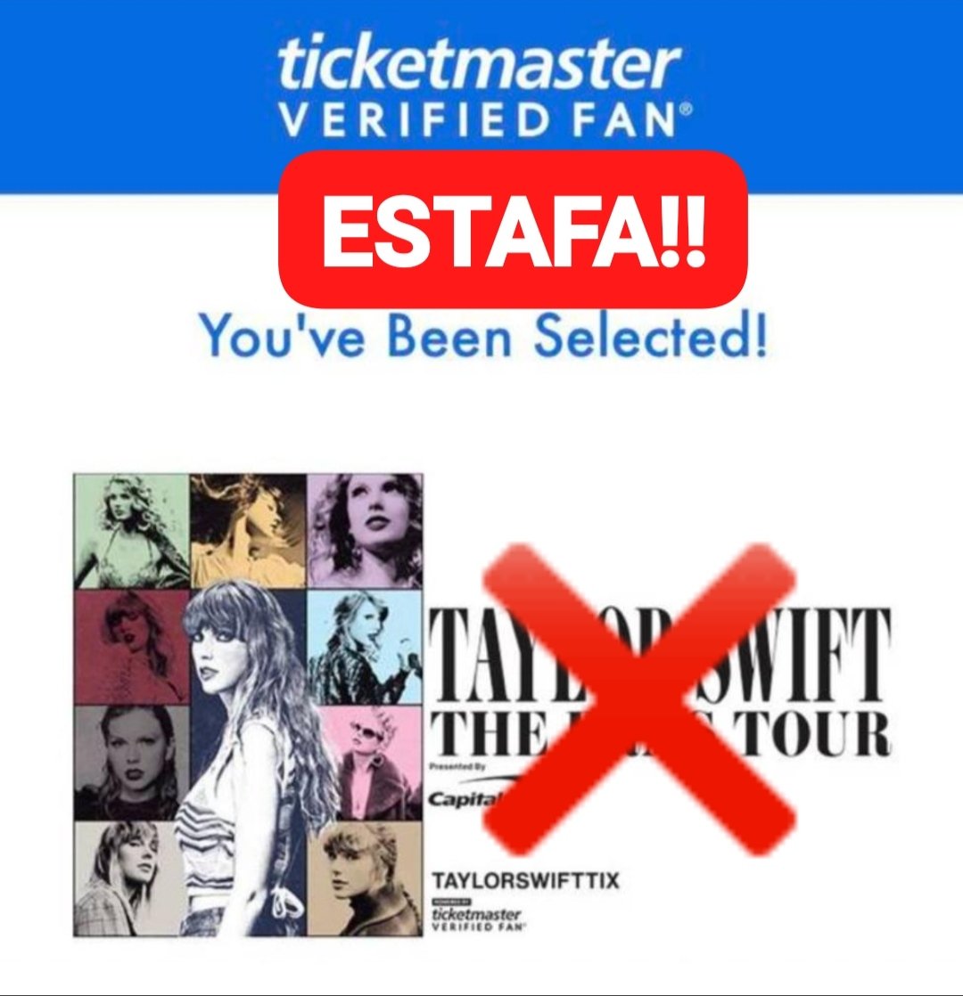 GFlawan's tweet photo. OJO, si recibes esto,  mándame pantallazo y os verídico que  es real, porque es una estafa.  No os lo creáis. Mi primo trabaja en #Ticketmaster y tiene el listado de todos los códigos del concierto en Madrid. #TaylorSwiftTheErasTour https://t.co/MkOeRRcL0v