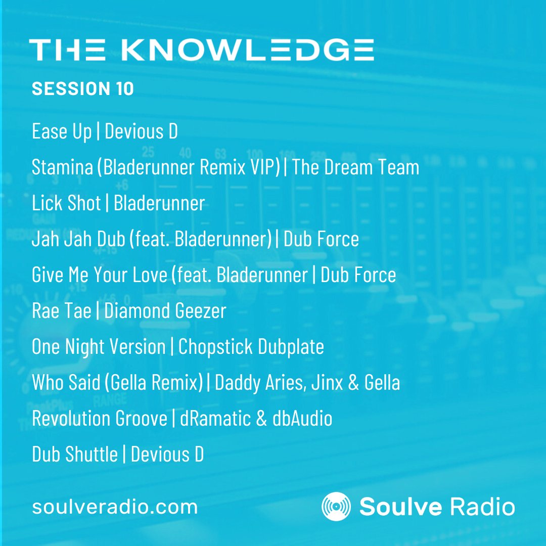 soulveradio's tweet photo. The Knowledge gets back to business in session 10 with an upfront #jungle #junglemusic #drumandbass #dnb dj set!🔊👉 https://t.co/ThXxE3514n  Feat. @DJDEVIOUSD1 @bladerunnerdnb #thedreamteam #dubforce #diamondgeezer @ChopstickDubs @ariesuk #jinx #gella #dRamatic #dbAudio https://t.co/IVIBKKSpmr