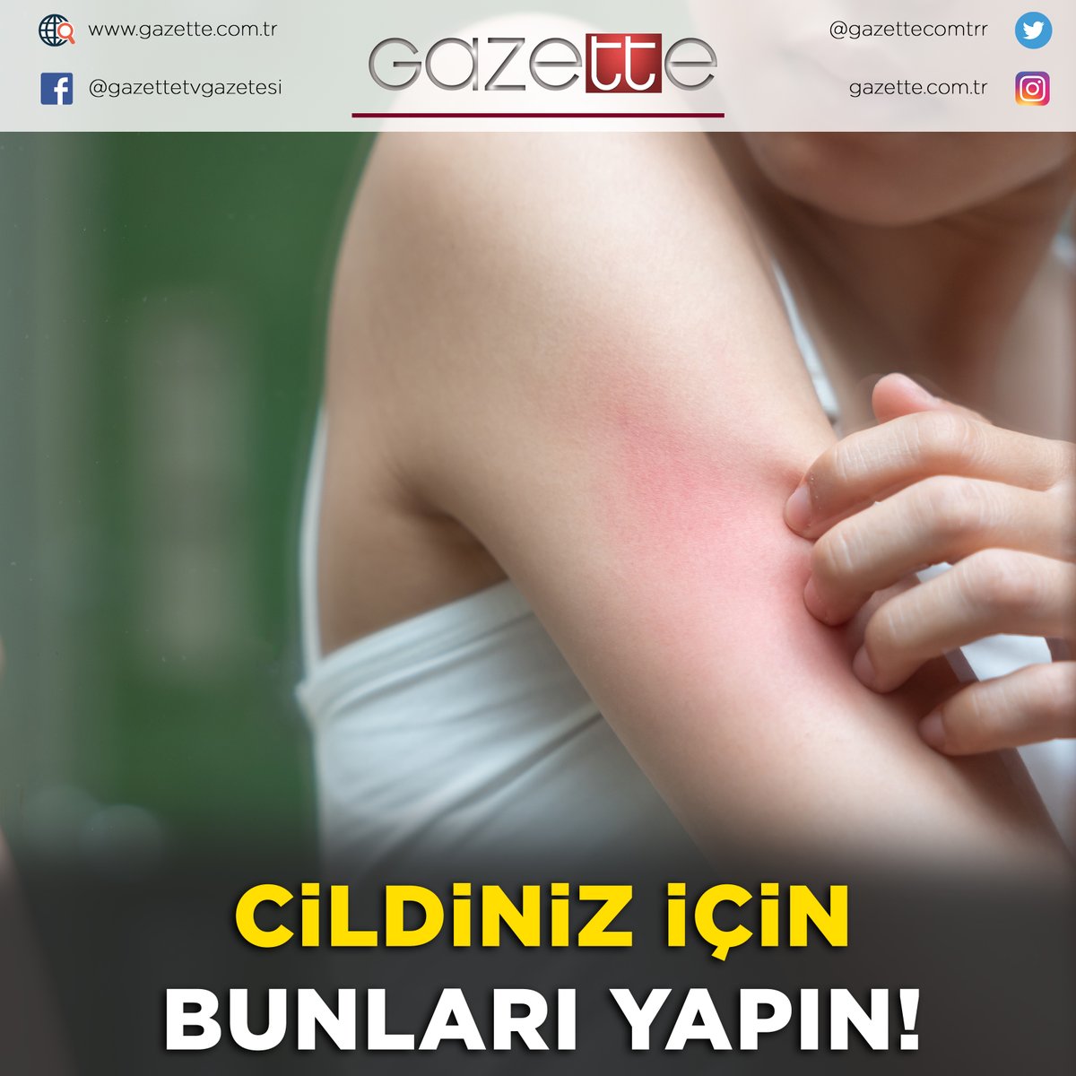 Yaz döneminde cildi korumanın 5 yolu

gazette.com.tr/Haber/saglik/y…

#ciltsağlığı #kişiselbakım #güneşkremi