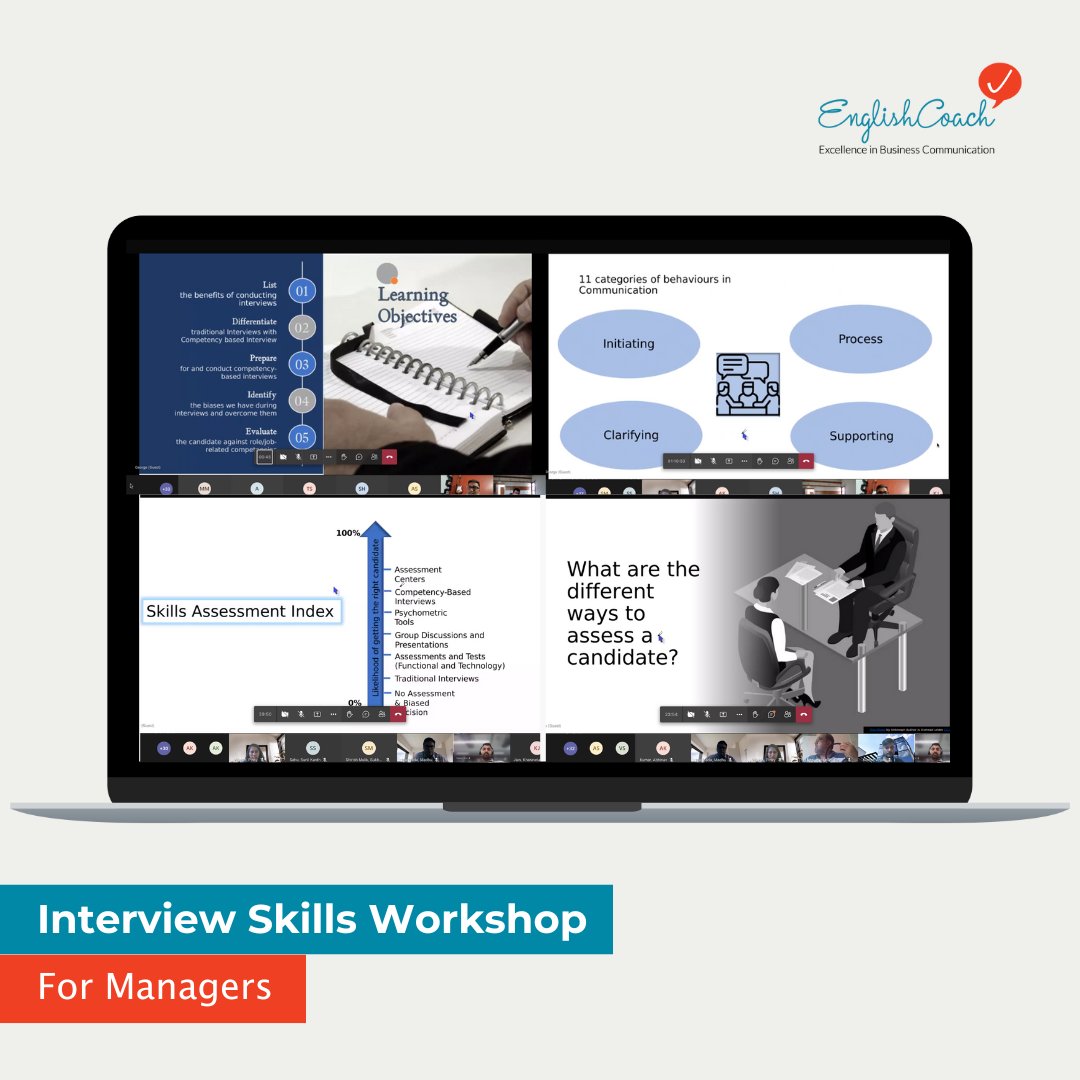 EnglishCoach_IN's tweet photo. During this session, we delved into the process of conducting competency-based interviews, steering away from conventional approaches. Our aim was to equip participants with the knowledge and tools needed to identify the best fit for their teams.
#trainingmanagers #leadership https://t.co/hfK3EB5TW1