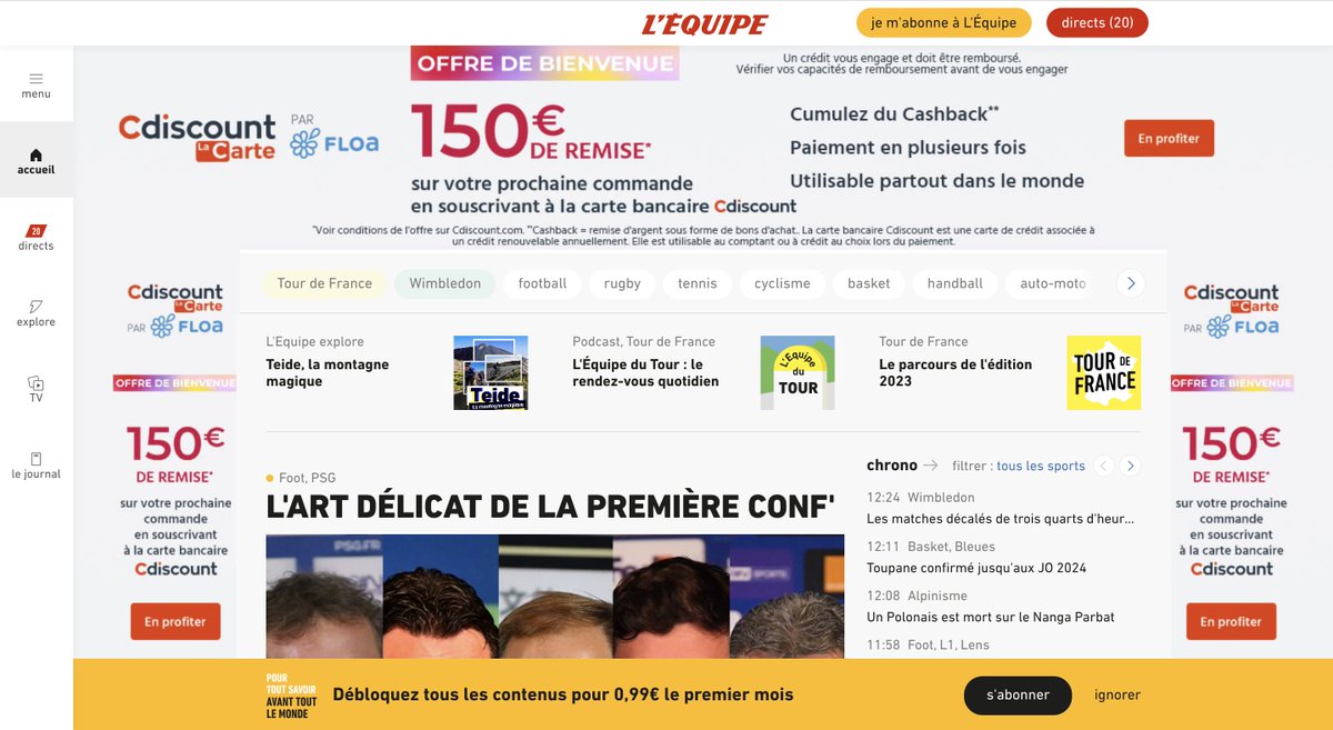 Ceci est donc un "site internet" ? <a href="/lequipe/">L'Équipe</a> respectez votre contenu (et vos journalistes)