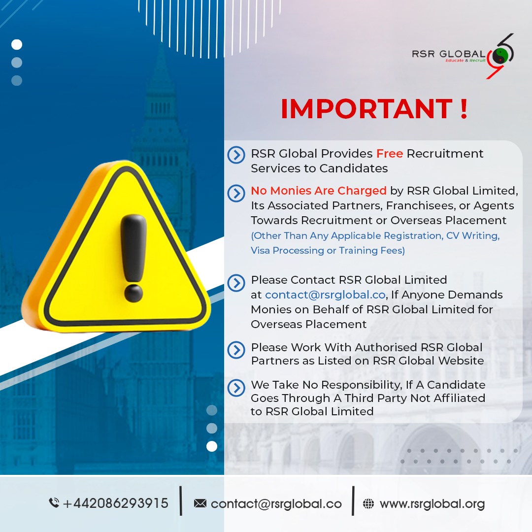 rsrglobalco's tweet photo. 𝗥𝗦𝗥 𝗚𝗹𝗼𝗯𝗮𝗹 𝗽𝗿𝗼𝘃𝗶𝗱𝗲𝘀 𝗙𝗿𝗲𝗲 𝗥𝗲𝗰𝗿𝘂𝗶𝘁𝗺𝗲𝗻𝘁 𝗦𝗲𝗿𝘃𝗶𝗰𝗲𝘀 𝘁𝗼 𝗰𝗮𝗻𝗱𝗶𝗱𝗮𝘁𝗲𝘀.
Kindly go thru this link to Get Recruited - https://t.co/ihYzG5g2zG
Contact us - +44 20 8629 3915
Email us at - contact@rsrglobal.co
#WarningPost #awareness https://t.co/nF1GIBTuaa