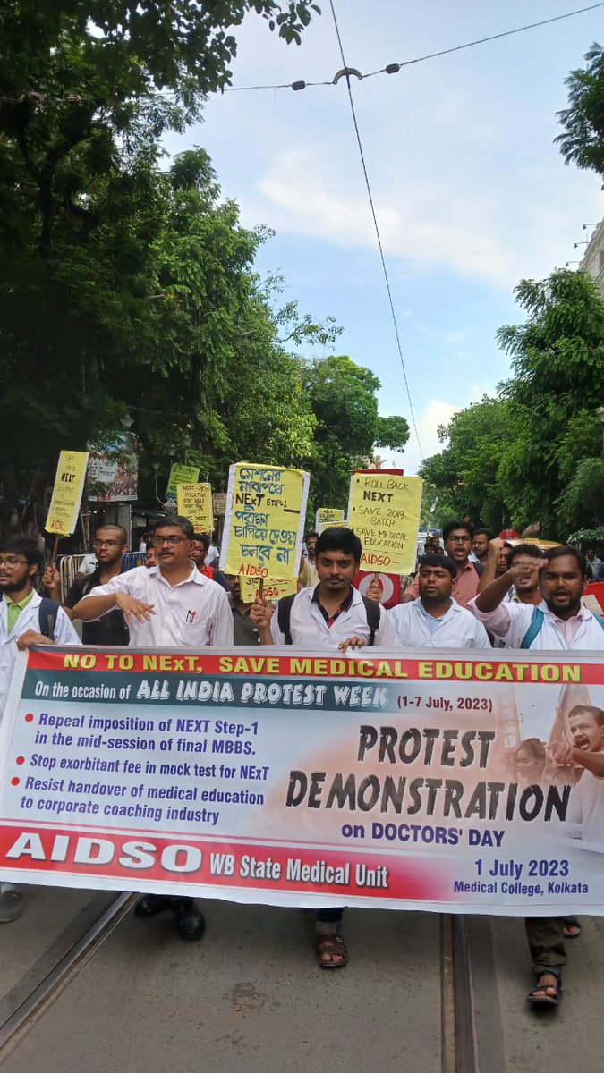 Say no to #NEXT

Resist NExT - don't let the corporate houses snatch away the opportunity from medical students to learn clinical skills.

#nonextfor2019batch
#cancelnext
#savemedicaleducation
#AIDSO

<a href="/AIDSO_AIC/">AIDSO All India Committee</a> <a href="/NMC_IND/">National Medical Commission</a>
<a href="/DrMridulSarkar/">Dr Mridul Sarkar</a> <a href="/medicaldialogs/">Medical Dialogues</a> <a href="/MoHFW_INDIA/">Ministry of Health</a> <a href="/PMOIndia/">PMO India</a>