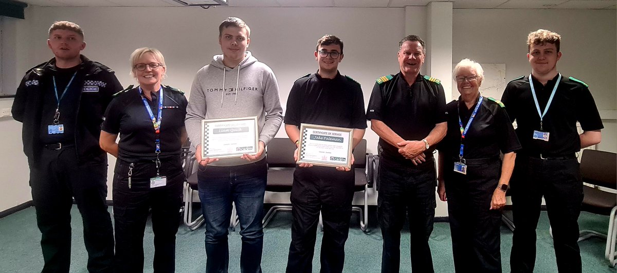 We said farewell to our Head cadet, Jake Pateman and  Deputy head cadet, Liam Quick.  Both  have been with our unit for 5+ years. We're very proud of their achievements and the fine young men they have become.  We wish them both all the success in the future. <a href="/NationalVPC/">National Volunteer Police Cadets</a>