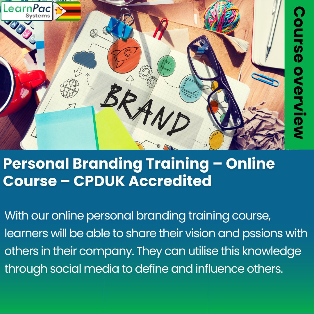 LearnPacZW's tweet photo. Ready to take your personal brand to the next level? Our online personal branding training course can help! Gain the knowledge and strategies to define and influence others through the power of #personalbranding. Enrol now: https://t.co/TVcKksuR4J
#zimbabwe #onlinecourse https://t.co/o7cTdQLCbO