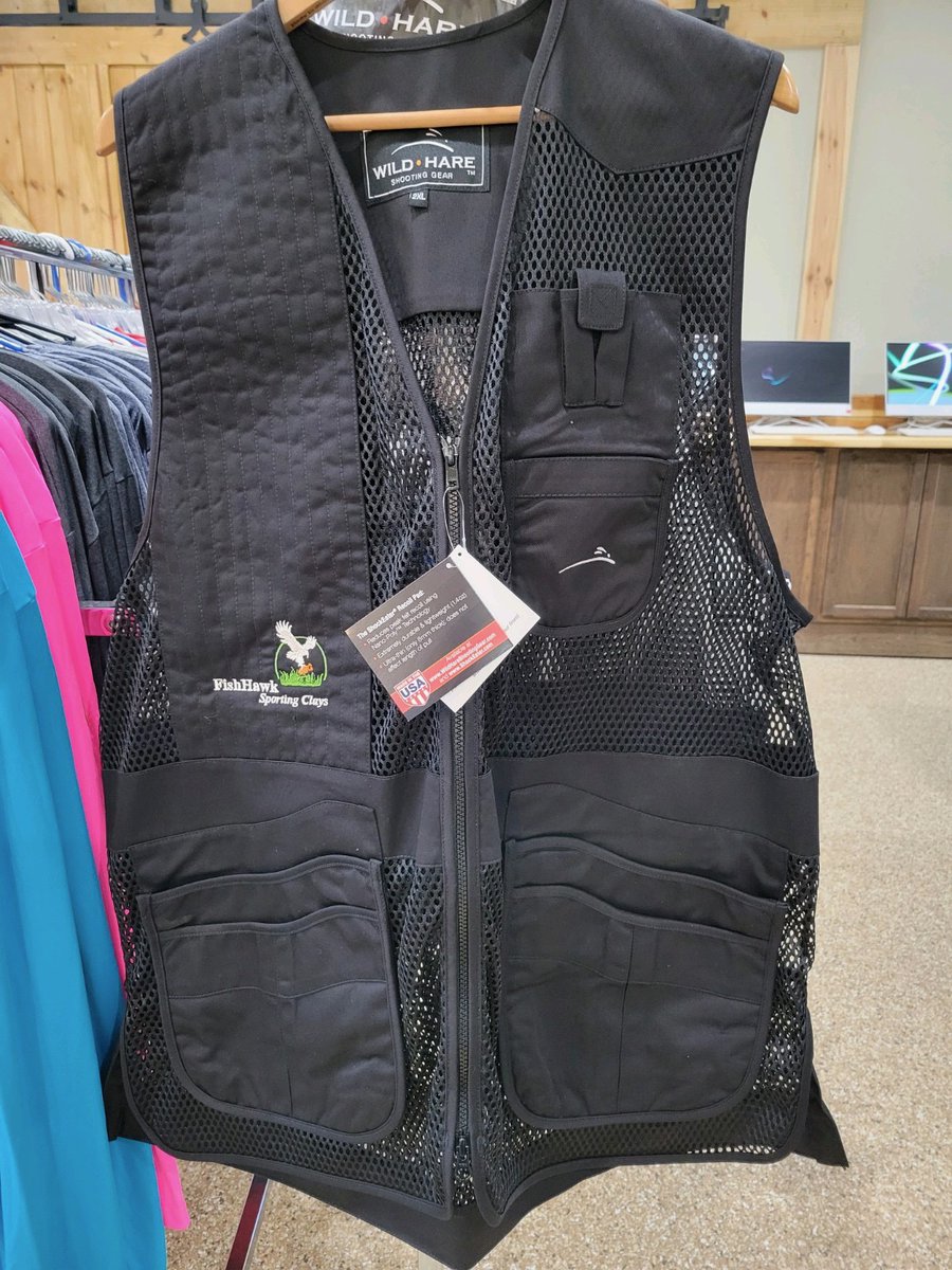 FishHawkClays's tweet photo. 🚨New Merch Alert🚨

We have new Fishhawk Sporting Clays embroidered shooting vest! Check them out next time you stop by the range! And represent your favorite sporting clays club in style!! 😎 https://t.co/0vw4YM6lYc