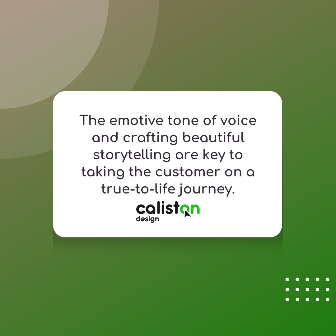 CalistonDesign's tweet photo. We predict that human connection will play a. big part in web design this year. 

Brands are going into detail about their story, using videos to showcase their processes and real-life photography to captivate the audience and make them feel welcome. https://t.co/pZbX3ARoxa
