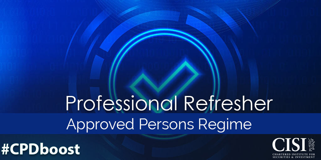 CISI's tweet photo. Take our newly refreshed module, which examines the basis of the approved persons regime (APER), the components of fitness and propriety, controlled functions, the Code of Practice for approved persons and more: https://t.co/ZC2njaMcBX
#FCA #CPDboost #smcr #financialservices https://t.co/jreL492zvX