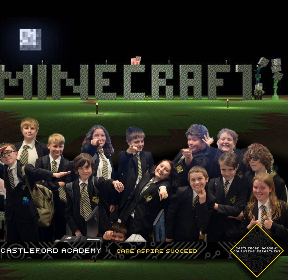 CastlefordIT's tweet photo. Last Friday saw our last two sessions of #MineCraftClub for the 2022-23 season. The pupils in Y7 & Y8 have been fantastic! Teamwork, Collaboration, friendships and supporting one another. Our Digital Leaders did a fab job supporting too!
Who will be there next year? https://t.co/4DX00ZyvgZ