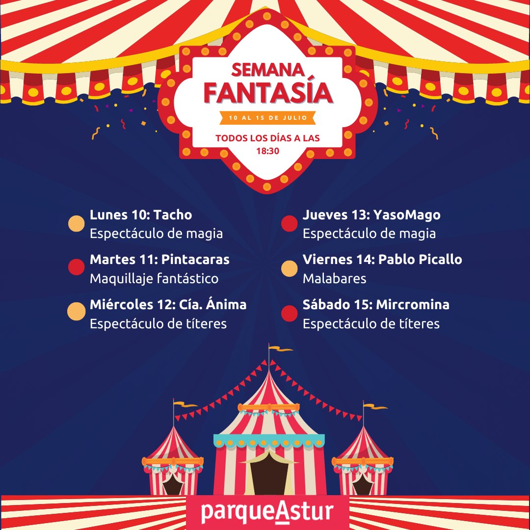 Prepárate para sumergirte en un mundo de encanto y maravilla, donde la magia cobra vida y la imaginación se desborda.

🎩🎭🎪🤹‍♀️👉bit.ly/3NHgvir