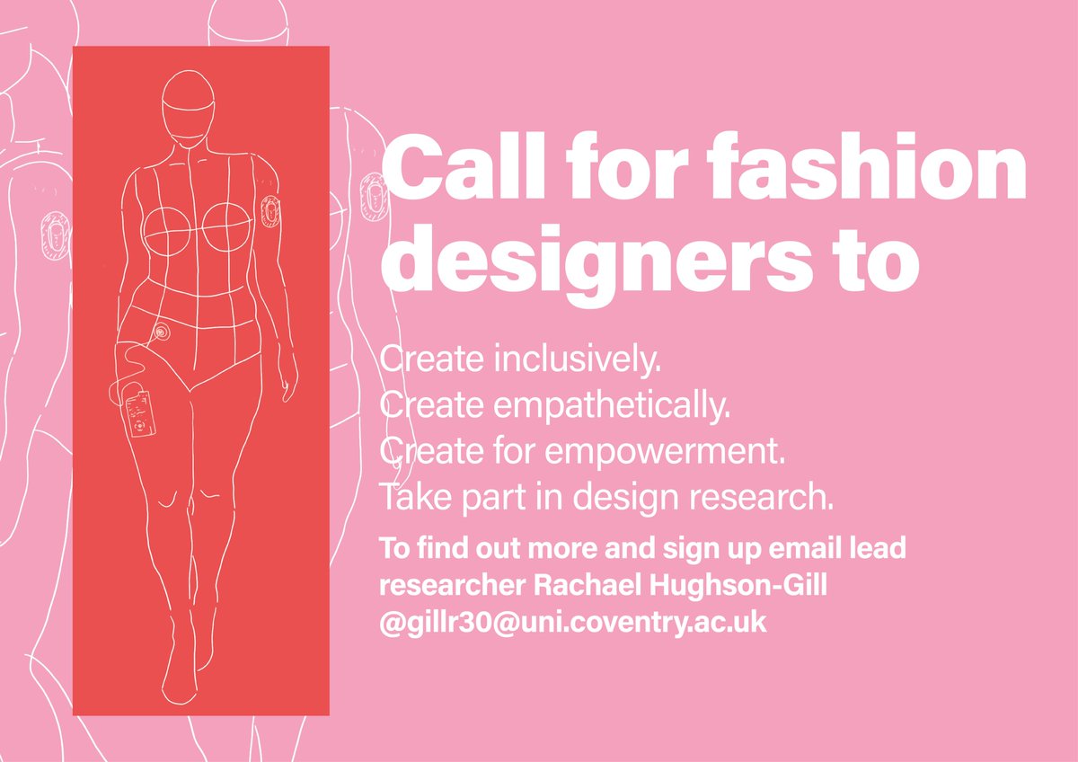 We want fashion design to be ☀️inclusive and empowering☀️ for young women with chronic illness. If you are a fashion designer, we want you to join a (1.5 hours max) online workshop to help us create an inclusive design toolkit through sharing your opinions and experiences.