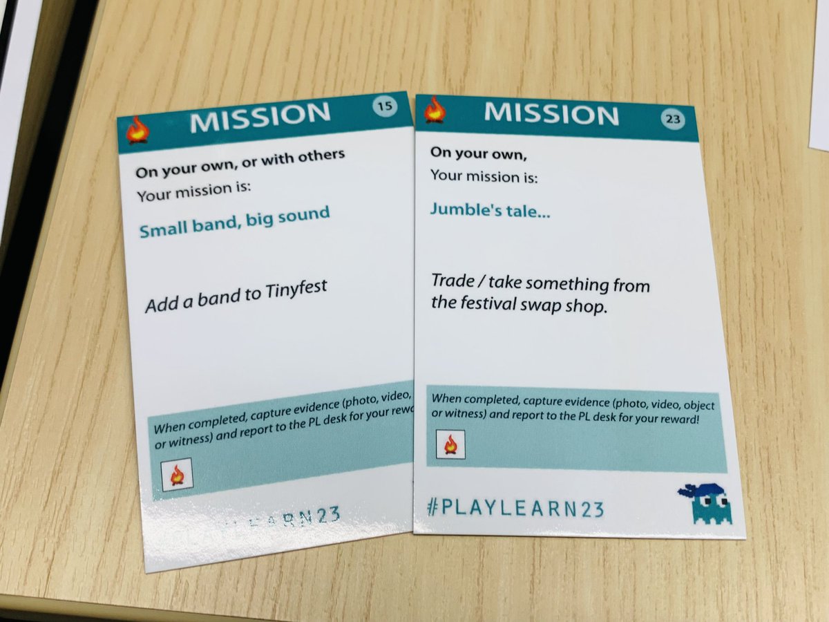 LauAnshul's tweet photo. Just started #PlayLearn23 with an energising welcome talk! Received some cool swag - a water bottle and stickers for my badge - and got two exciting challenges to conquer. Let the games begin! #ConferenceSwag #ReadyForChallenges @playlearnconf  #PlayfulLearning https://t.co/C6fpW5FRyM