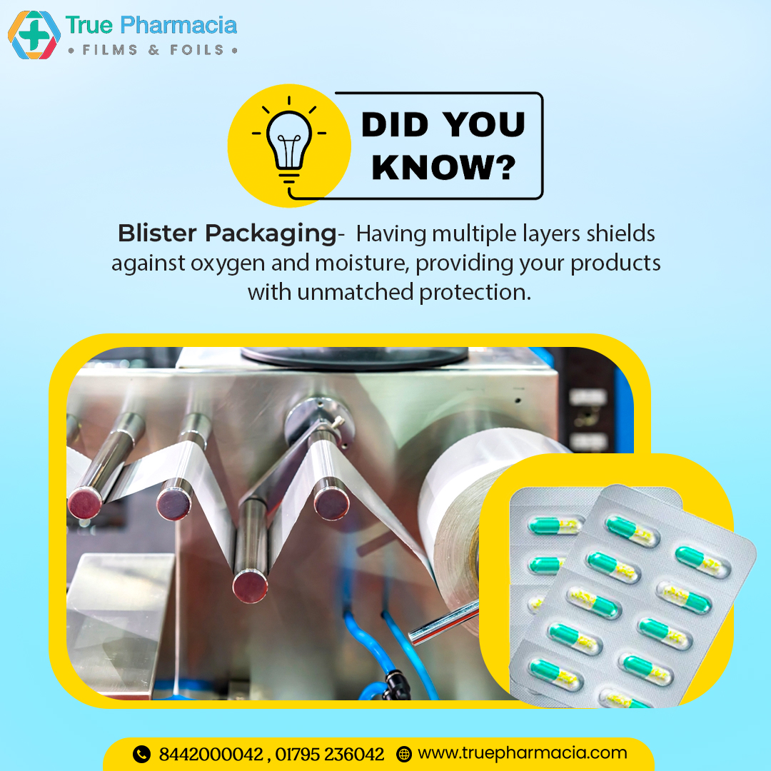 blister packaging - is like a superhero shield, protecting your products from evil oxygen and moisture With its multiple layers, give your goodies the ultimate defense they deserve.

for more info:
truepharmacia.com
#BlisterPackaging #blisterpack #blister #layers #sheilds