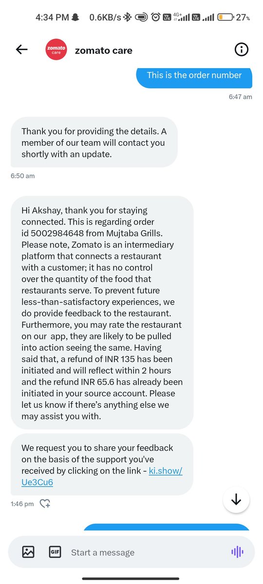 It's there fault and I need to suffer they are providing not even half amount I need full refund this is not at all toleratable
#zomato #fraud #onlinefraud #zomatofraud #BBCNews #TV9Telugu