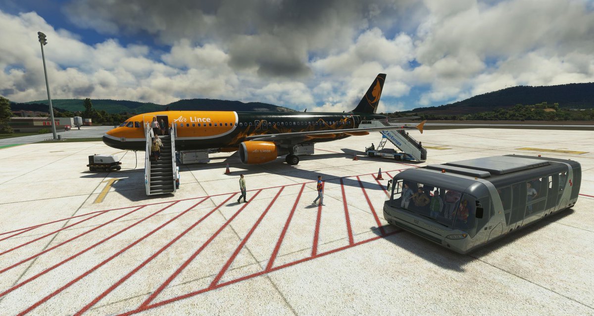 AirLinceVA's tweet image. Desembarcando a nuestro clientes en #LEPP, bajo los mandos nuestro piloto LIC0044 vuelo efectuado en @IVAOES somos #linces