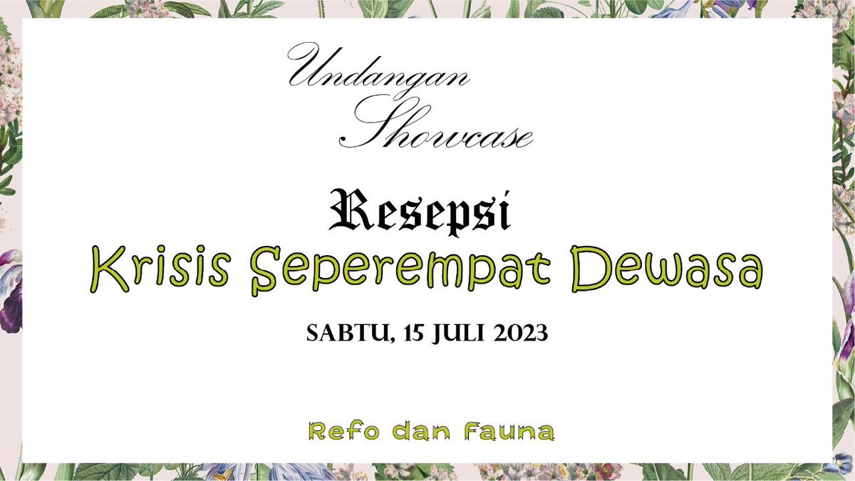 RefodanFauna's tweet photo. Assalamualaikum,,,, izinkan aku memberi pemberitahuan bahwa aq akan bikin resepsi showcase,,, https://t.co/8l1PVJ4OWx