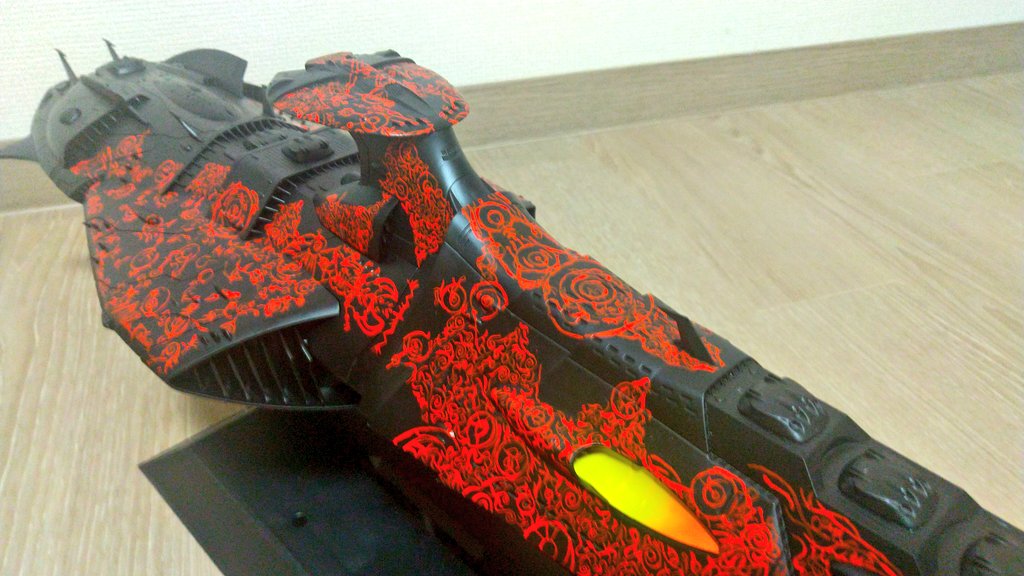 AuX3u76PUkRXIFy's tweet image. 〜反ガミラス統治破滅開放軍〜
1/1000ゼルグート級完成しました!
結局、完成に至るまで1年も掛かってしまった😅マジで疲れた〜！
メカコレを見本に丁寧に筆塗りしました!
↓続く
#MSB工廠
#宇宙戦艦ヤマト
#プラモデル