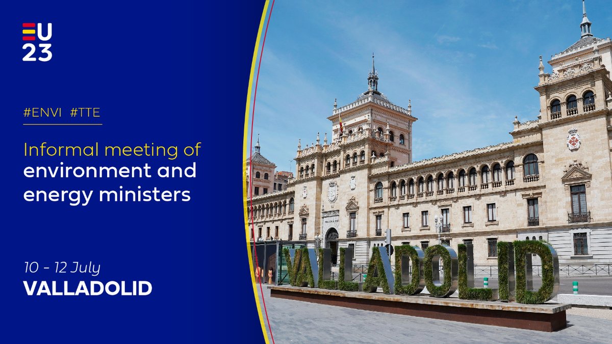 EspanaenUE's tweet photo. #ENVI | 📆 Agenda highlights for the informal meeting of energy and environment ministers:

🔘 Biodiversity
🔘 Circular economy
🔘 Electricity market reform
🔘 Renewable energies, green hydrogen
🔘 Open strategic autonomy

🔗 https://t.co/XdBojew67u

#EU2023ES https://t.co/9Jc9CpygRV