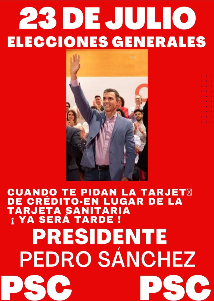 CarriErnesto's tweet photo. Este Domingo 23 de Julio debemos apoyar el seguir avanzando en España 
Yo estoy con Pedro Sánchez 
Ciudadanía y Diversidad del PSC https://t.co/ToT3JLCgTy