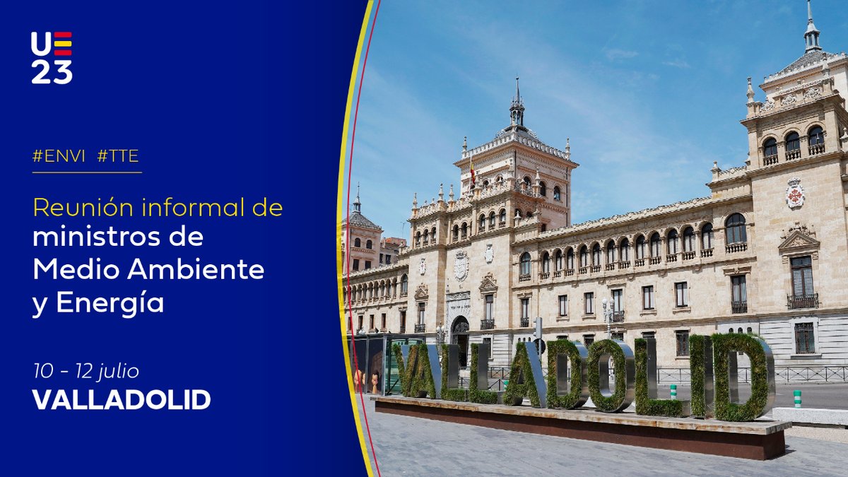 EspanaenUE's tweet photo. #ENVI | 📆 Temas destacados de la reunión informal de ministros de Energía y Medio Ambiente:

🔘 Biodiversidad
🔘 Economía circular 
🔘 Reforma del mercado eléctrico
🔘 Energías renovables, hidrógeno verde
🔘 Autonomía estratégica abierta

🔗 https://t.co/gVmlkK9HCJ

#EU2023ES https://t.co/EVAzHYR8Qf