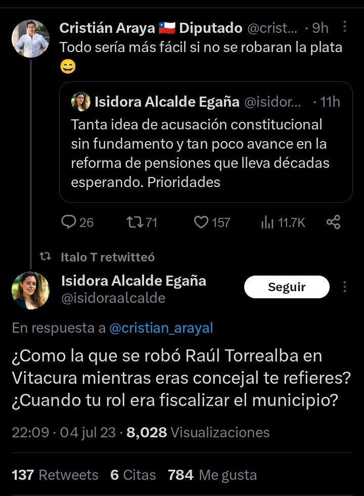 k_zuela's tweet photo. Alcalde no es de mi agrado, pero está respuesta es brutal. https://t.co/Gg1Svk6f9A