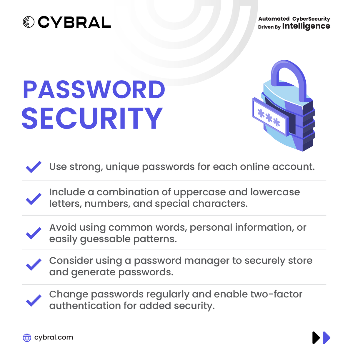 CybralUS's tweet photo. Leverage the power of automation and fundamental cybersecurity principles to protect yourself and your business from cyber threats. Let's prioritize security and privacy in our digital environment, from strong passwords to employee training programs.
#cybersecurity #cybral https://t.co/RU8EBFFzuq