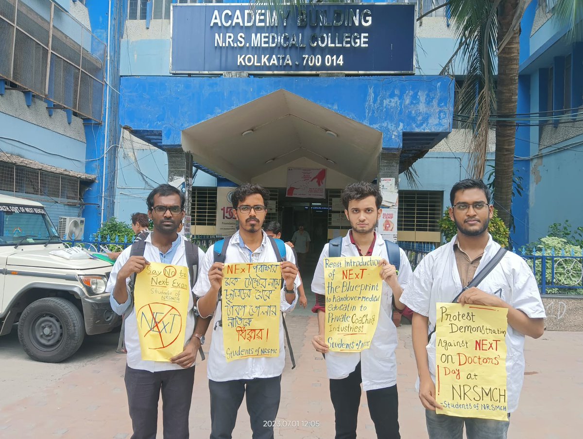Say no to #NEXT

Resist NExT - stop burdening MBBS students with unnecessary examinations

#nonextfor2019batch
#cancelnext
#savemedicaleducation
#AIDSO

<a href="/AIDSO_AIC/">AIDSO All India Committee</a> <a href="/NMC_IND/">National Medical Commission</a>
<a href="/DrMridulSarkar/">Dr Mridul Sarkar</a> <a href="/medicaldialogs/">Medical Dialogues</a> <a href="/MoHFW_INDIA/">Ministry of Health</a> <a href="/PMOIndia/">PMO India</a>