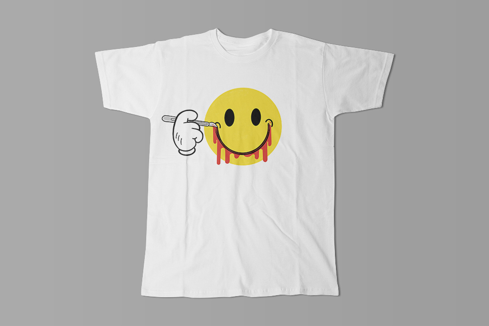 tshirtterrorist's tweet photo. A new design... Smiley Face https://t.co/EMpBbRxEua https://t.co/45sjRsM43M