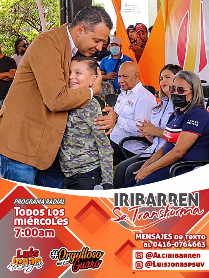 ⛅☕📻 En este momento en sintonia de: #IribarrenSeTransformaRadio* Edición N° 292
 *Con nuestro Alcalde Luis Jonás Reyes Flores* .@LuisJonasReyes

📻  Por▫️ +Network 89.1  FM
📻 Ondas de El Cercado 94.5FM

#OrgullososDeSerGuaros ❤️

#IndependenciaDeLaPatria