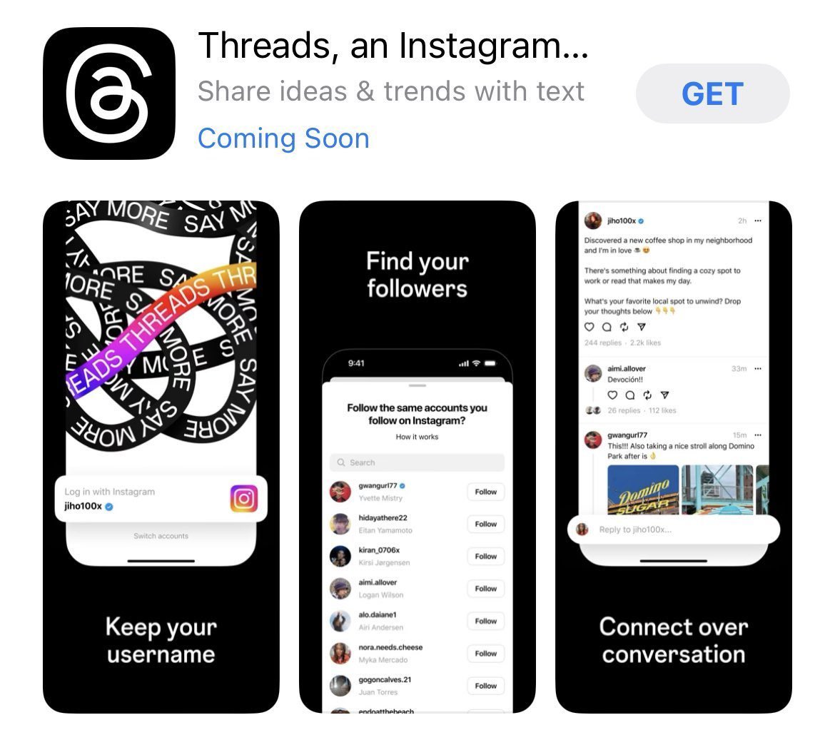 Introducing Threads: A New Way to Share With Text