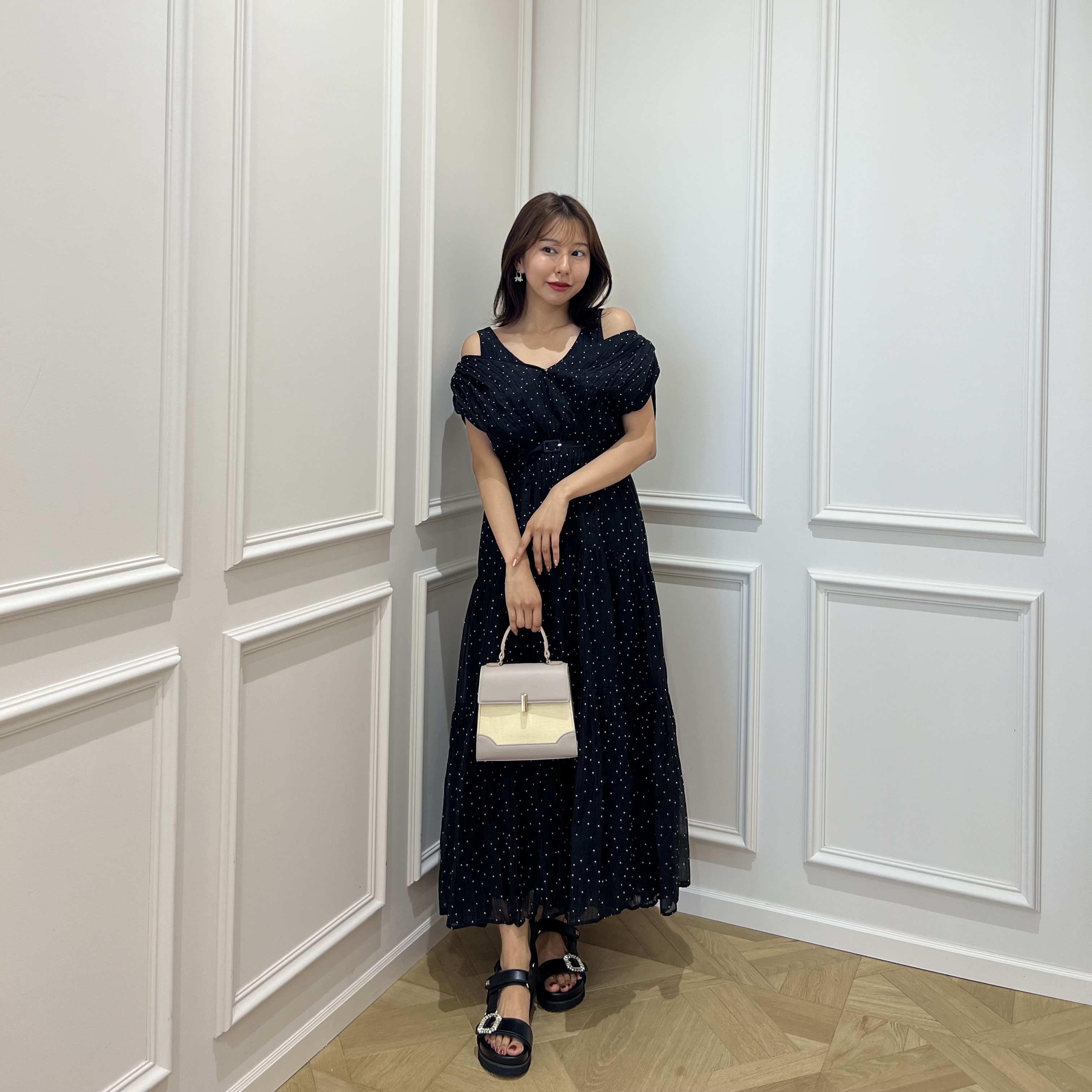 新品✨Herlipto Tiered Polka-Dot Long Dress 新品✨Herlipto Tiered Polka-Dot Long Dress