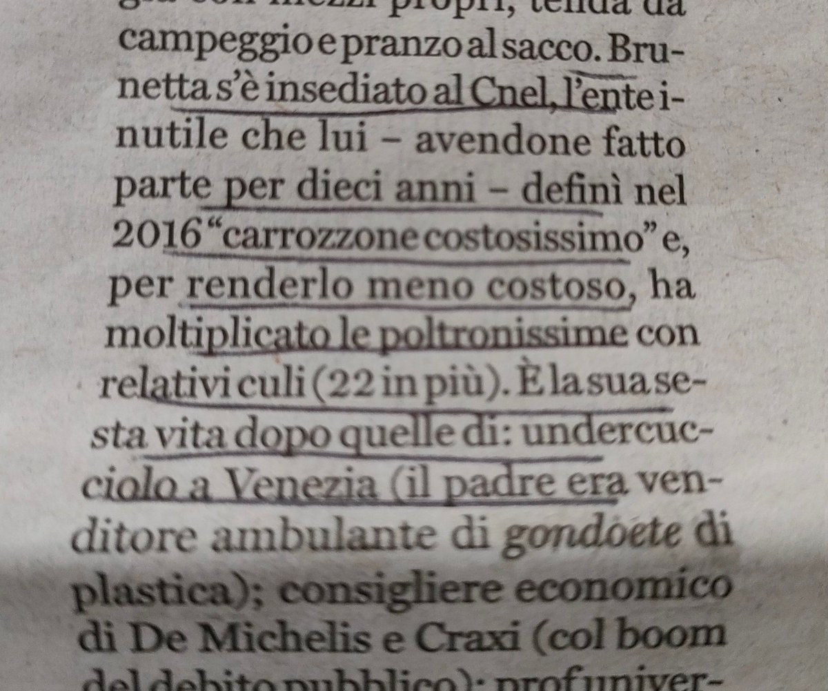 unoenessunoe's tweet photo. Aumentano i posti di lavoro in Italia. Sono le poltrone moltiplicate da #Brunetta al #Cnel @fattoquotidiano https://t.co/nJ0d2ljQW9