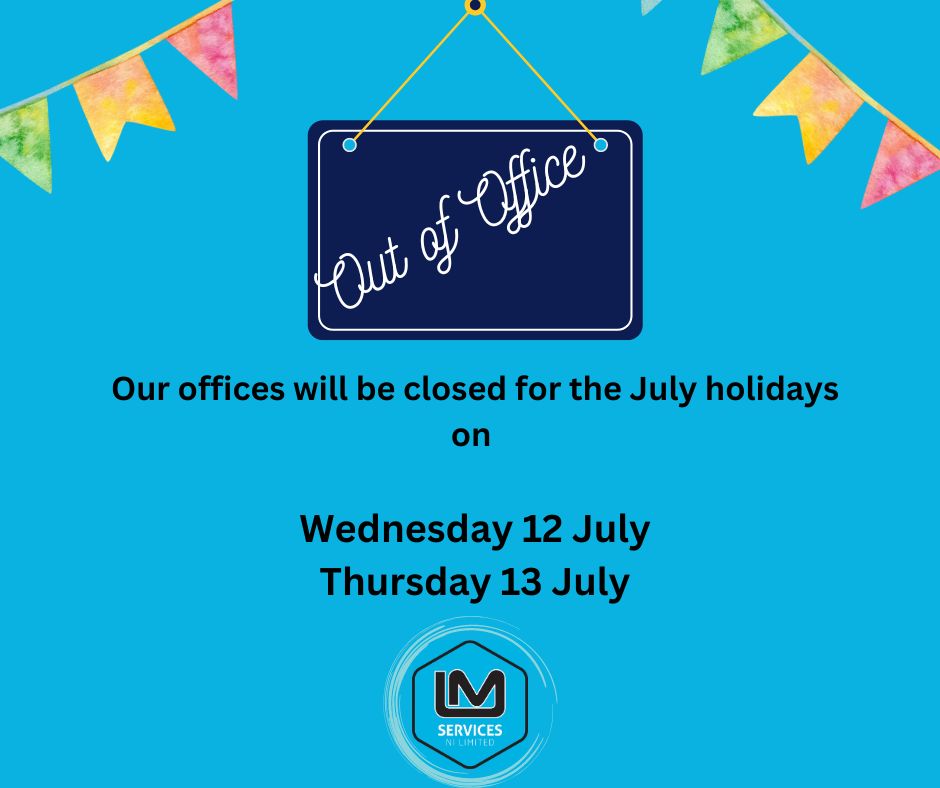 Our offices are closed on Wednesday 12 July and Thursday 13 July, our out of hours will still be operational during this time.
