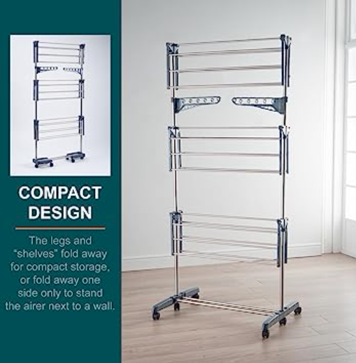 OurHouseProduct's tweet photo. 🌞 Introducing the brand new OurHouse Three Tier Clothes Airer! 🧺✨ Whether you prefer flat drying or hanging your clothes, our shelving system has got you covered! 🙌👕👚 #DryingSolutions #Laundry #ClothesAirer

https://t.co/sMOFN8BQS8

Upgrade your laundry game today! https://t.co/5HukjJigeb