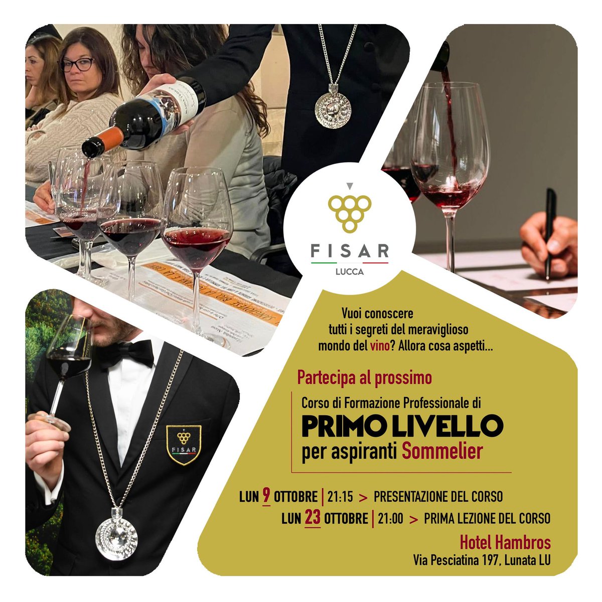 Nuovo corso per #Sommelier #FISAR #Lucca